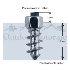 <span style="color:#000000;"><span style="background-color:null;">iGrip sin skrupigg har en h&oslash;ykvalitets herdet og galvanisert st&aring;lpigg med et sveiset wolframkarbidhode.</span><br />
<span style="background-color:null;">Standard rund pigg for sko, sykler og lettere kj&oslash;ret&oslash;y</span><br />
<span style="background-color:null;">Total lengde: 12mm</span><br />
<span style="background-color:null;">Utstikk over gummi: 3mm</span><br />
<span style="background-color:null;">Monteringsdybde: 9mm</span><br />
<span style="background-color:null;">ST11 finnes ogs&aring; som en lengre og mer aggressiv pigg; ST11F</span><br />
<span style="background-color:null;">Installasjonsverkt&oslash;y er inkludert i hver boks.</span></span>
