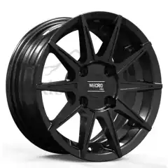 FELG AIXAM URA MICRO FF10 Sort matt (4x115) 15" dia, 5" bredde