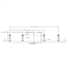 Sno-X Styrest&aring;l til C&amp;A Pro ski med 4" Coromant, 90&deg; <br />
 