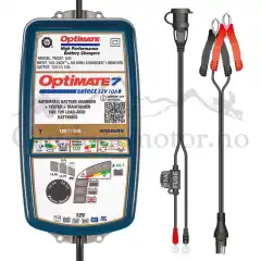 Optimate 7 Batterilader 12V 10Amp<br />
9 trinns lader med program for str&oslash;mforsyning.
