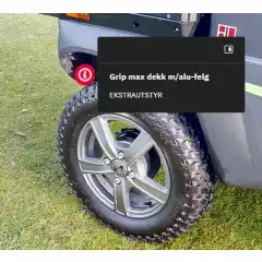 GripMax dekk m/alufelg