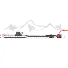 Kabelsett til batteri m/sikring VANNTETT SAE kobling