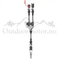 SAE Y-splitter m/2 sikringer