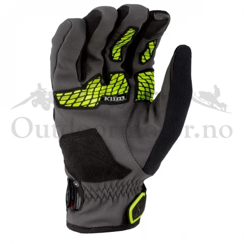 KLIM Inversion Insulated Glove Asphalt - Hi-Vis