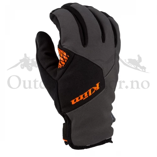 KLIM Inversion Insulated Glove Asphalt - Strike Orange