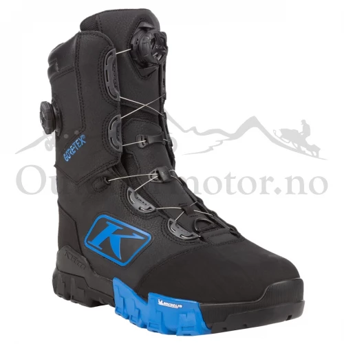 KLIM Adrenaline Pro S GTX BOA Boot 8 Black - Electric Blue Lemonade