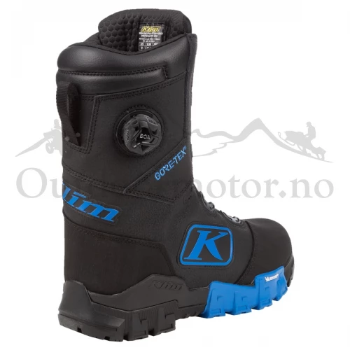KLIM Adrenaline Pro S GTX BOA Boot 8 Black - Electric Blue Lemonade