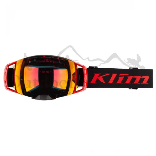KLIM Aeon Goggle Tech Fiery Red Smoke Red Mirror