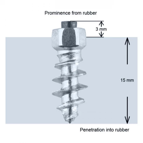 iGrip ST18 Skrupigg 18mm/3mm - 100 stk Skrupigg til både lette/tyngre kjøretøy ST-18100