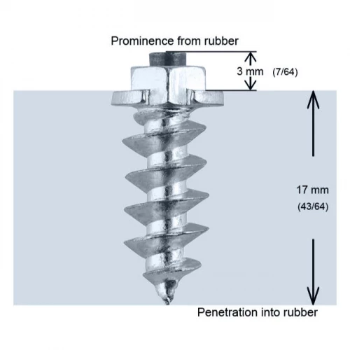 iGrip ST18 Skrupigg 18mm/3mm - 150 stk Skrupigg til både lette/tyngre kjøretøy