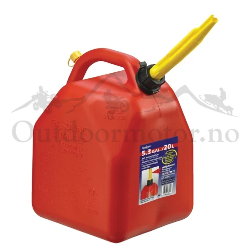 Bensinkanne Jerrykanne Plast med helletut 20L