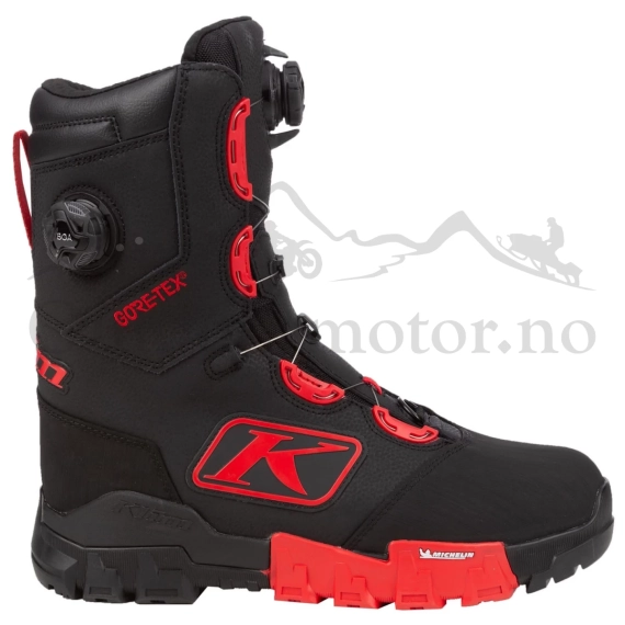 KLIM Adrenaline Pro S GTX BOA Boot  Black - Fiery Red