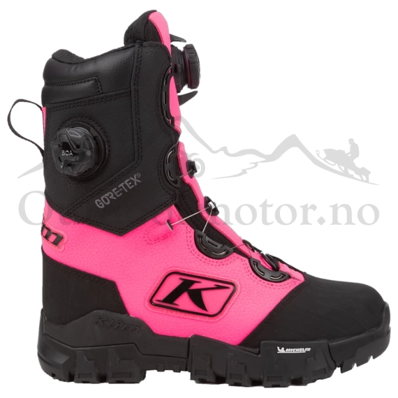 KLIM Adrenaline Pro S GTX BOA Boot 5 Black - Knockout Pink