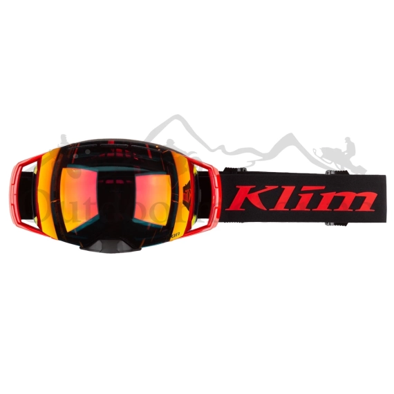 KLIM Aeon Goggle Tech Fiery Red Smoke Red Mirror