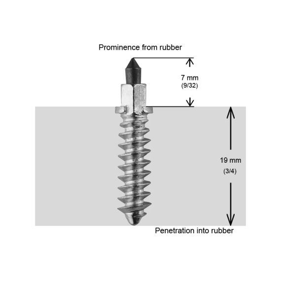 iGrip SS28R Skrupigg 26mm/7mm - 200 stk Aggressiv skrupigg, for snøscooter