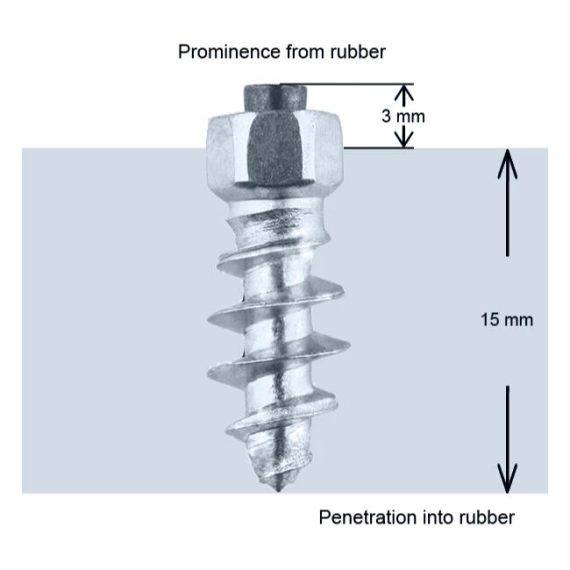 iGrip ST18 Skrupigg 18mm/3mm - 100 stk Skrupigg til både lette/tyngre kjøretøy ST-18100