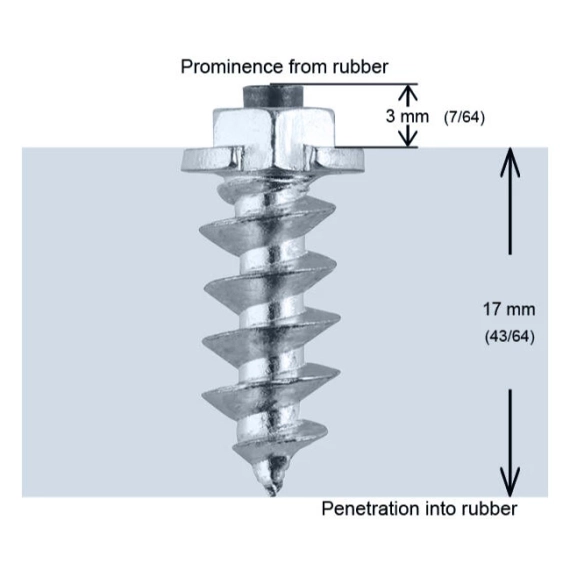 iGrip ST18 Skrupigg 18mm/3mm - 150 stk Skrupigg til både lette/tyngre kjøretøy