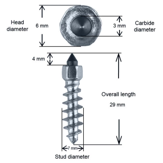 iGrip ST25R Skrupigg 29mm/5mm - 250 stk Racing Skrupigg til ATV/MC/MX/Snøscooter