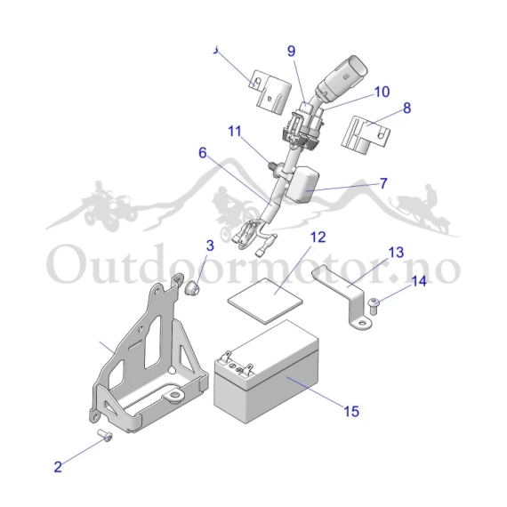 7S Display Polaris Kit til modeller uten elstart
