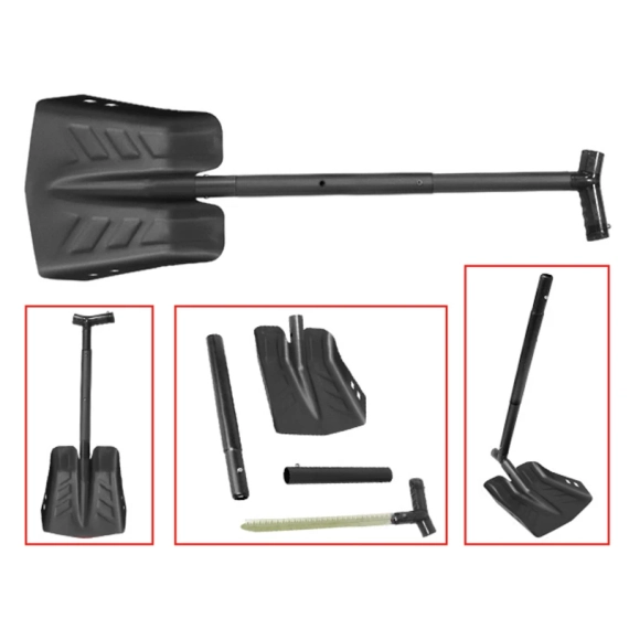 Spade med sag, svart aluminium